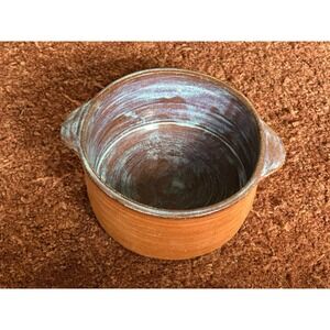 Terracotta Pottery Vase Blue Glaze Ceramic Decor‎ Boho